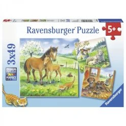 Ravensburger Puzzle 3x49 Piece Cuddle Time