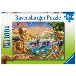Ravensburger Puzzle 100 Piece Savannah Jungle Waterhole
